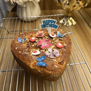 Birthday Cake Heart Shaped